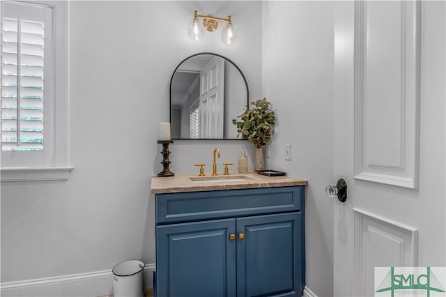 bathroom featuring vanity