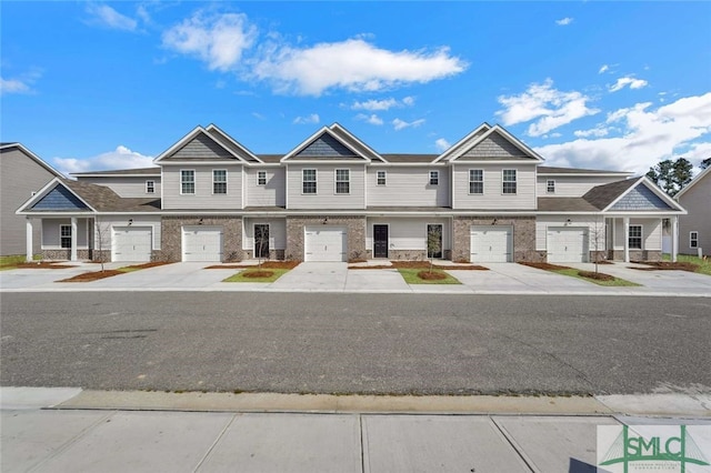 view of property with a garage