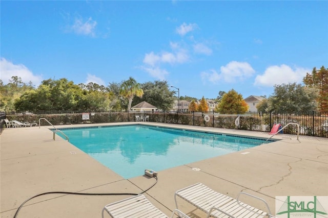 view of pool with a patio