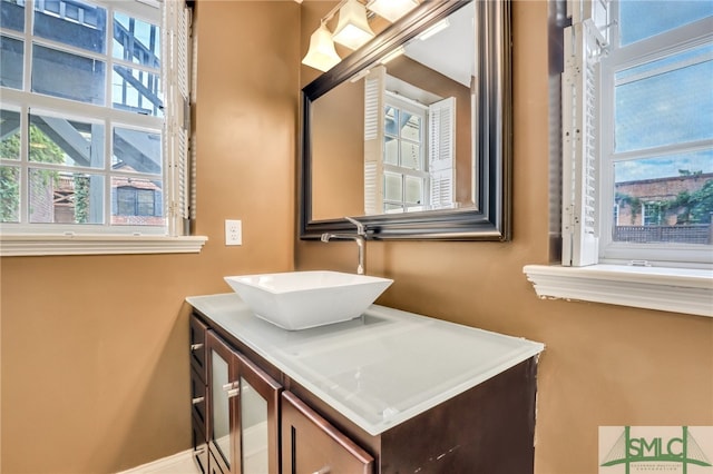 bathroom with vanity