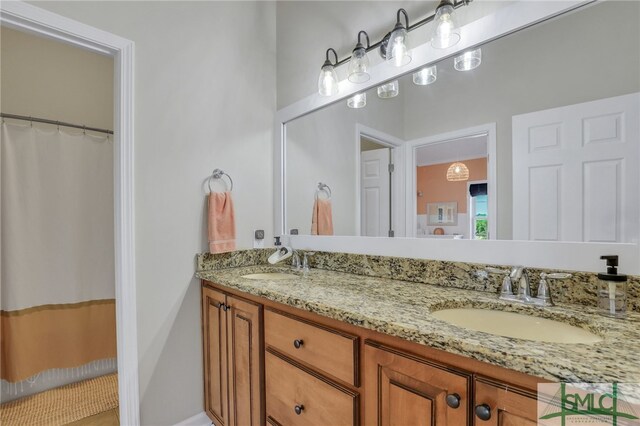 bathroom with vanity