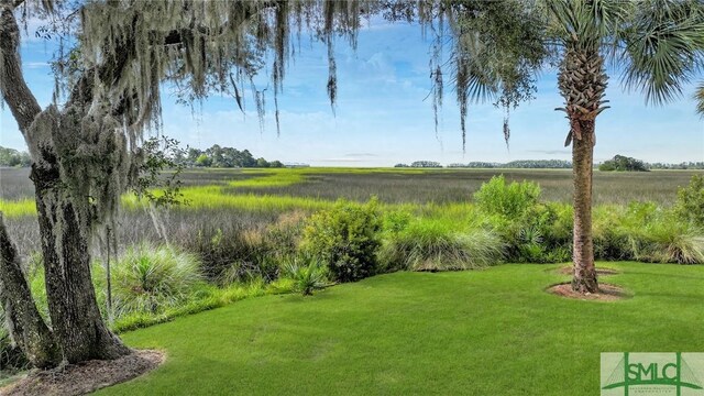 view of yard featuring a rural view