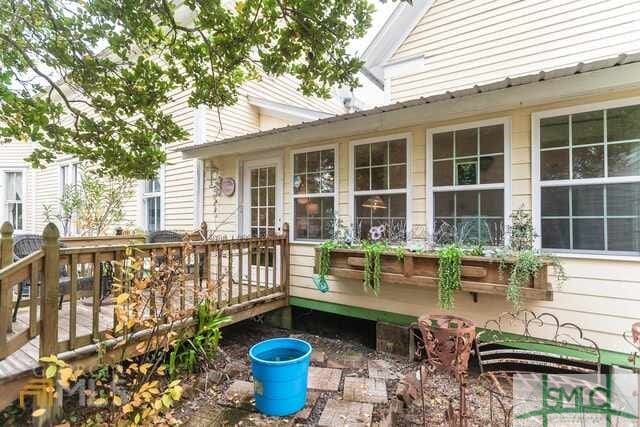 exterior space with a wooden deck