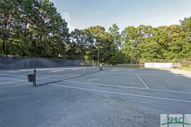 view of tennis court