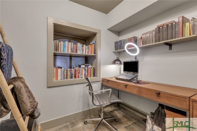 office featuring tile patterned flooring