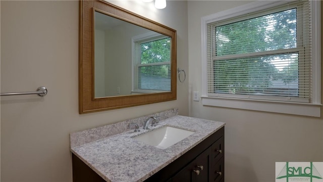 bathroom featuring vanity