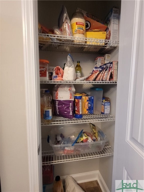 view of pantry