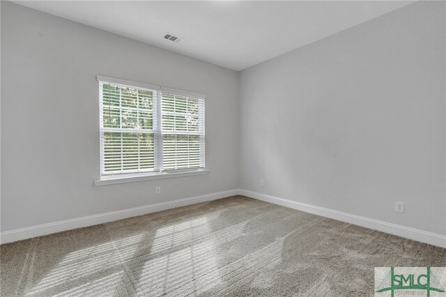 view of carpeted empty room