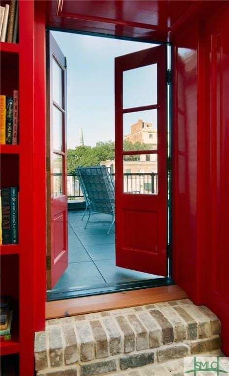 view of doorway to outside