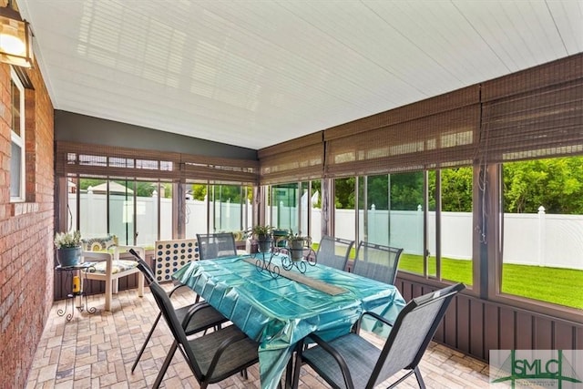 view of sunroom / solarium