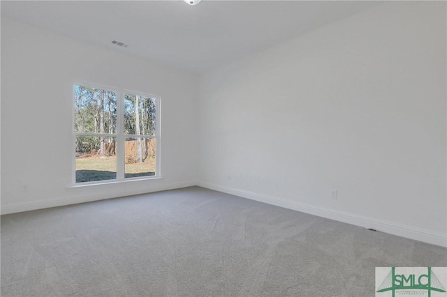 view of carpeted empty room