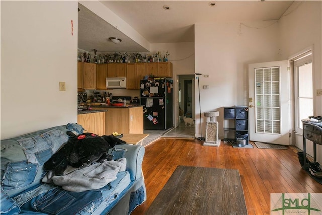 living room featuring hardwood / wood-style floors