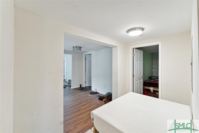 interior space featuring hardwood / wood-style floors