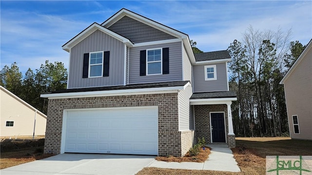 view of front of house featuring a garage