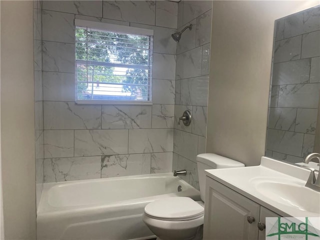 1340 E Henry St, Savannah, GA 31404 - bathroom featuring shower / bathing tub combination, toilet, and vanity