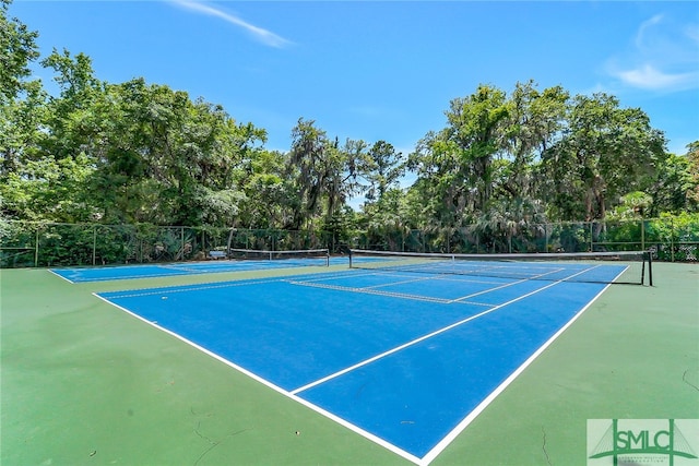 view of tennis court