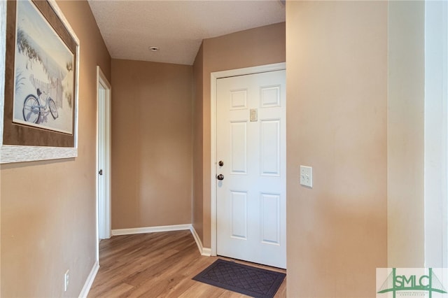 entryway featuring light hardwood / wood-style floors