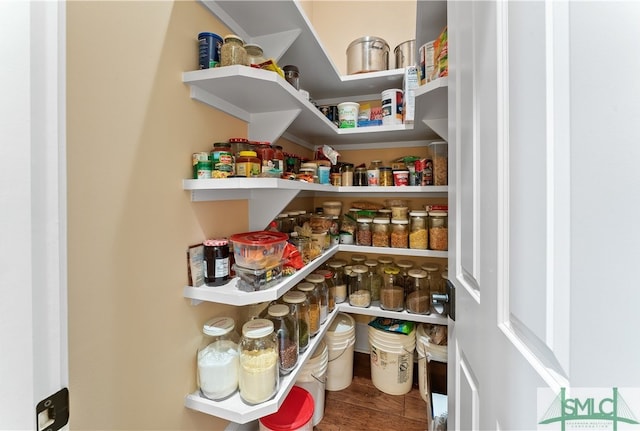 view of pantry