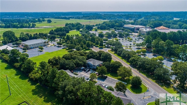 aerial view with a residential view