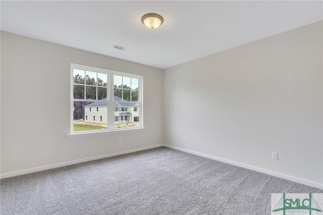 view of carpeted empty room