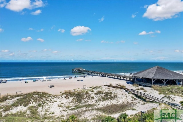 water view featuring a view of the beach