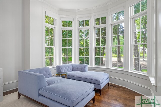 sunroom / solarium featuring a wealth of natural light