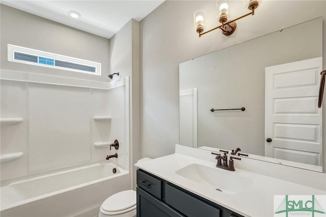 51 Hanover Pl, Richmond Hill, GA 31324 - full bath featuring toilet,  shower combination, and vanity