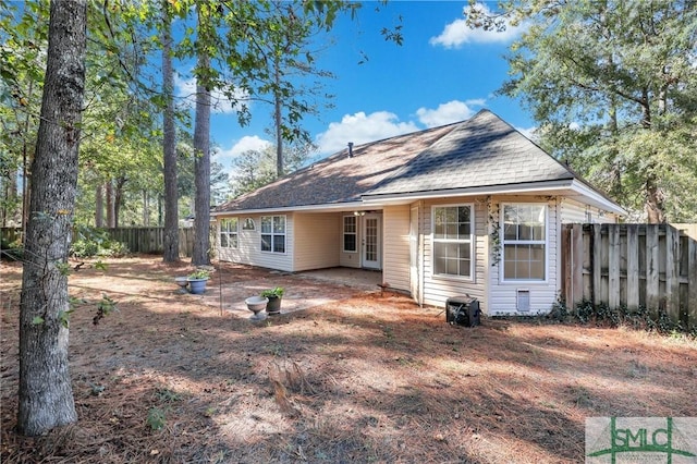 view of rear view of property