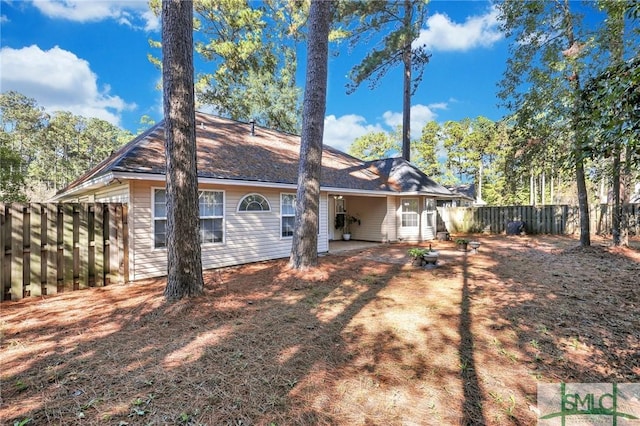 view of rear view of house