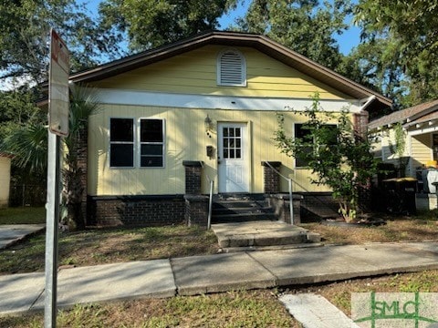 view of bungalow-style home