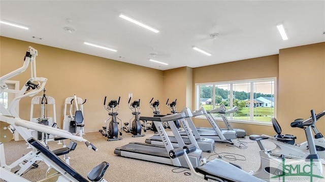 view of exercise room