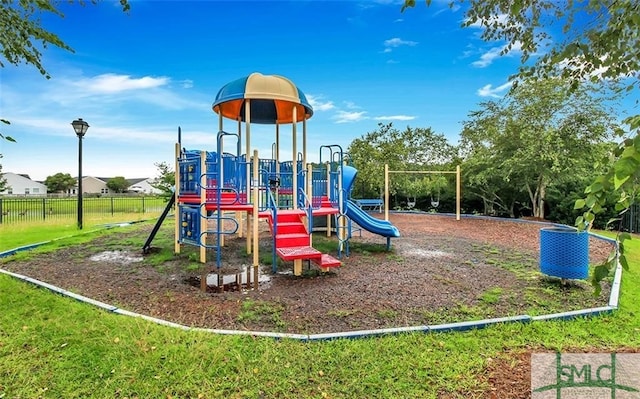 community playground featuring fence