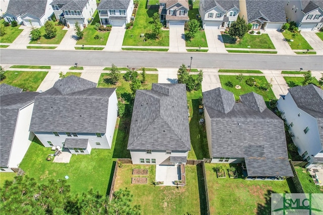 bird's eye view featuring a residential view