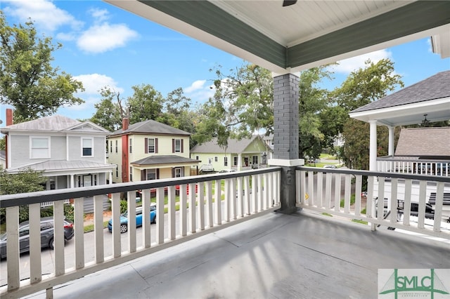 balcony with a porch