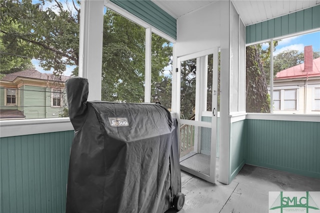 view of sunroom / solarium