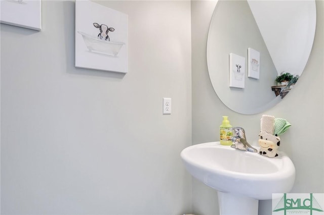 bathroom with a sink