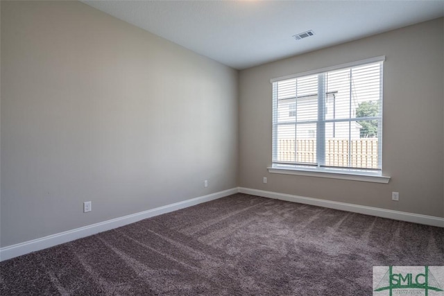 spare room with carpet, baseboards, and a wealth of natural light