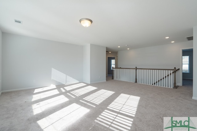 view of carpeted empty room