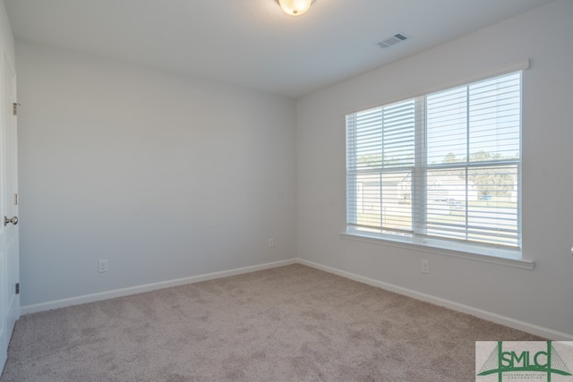 view of carpeted empty room