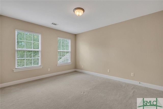 view of carpeted empty room