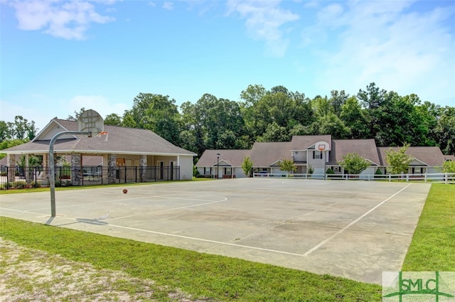 view of basketball court