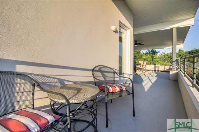 view of balcony