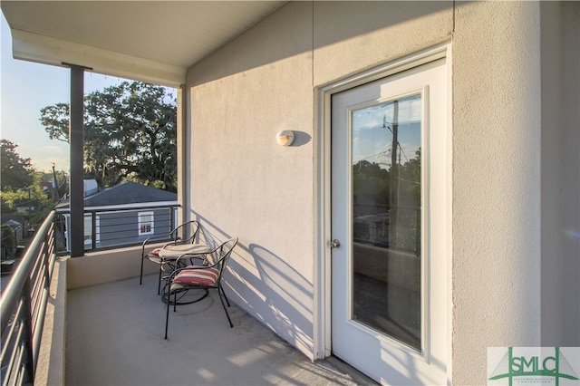 view of balcony