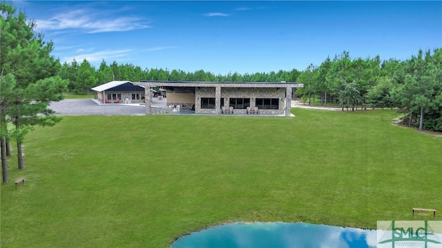 120 Saint Galilee Rd, Midville, GA 30441 - back of property featuring a lawn