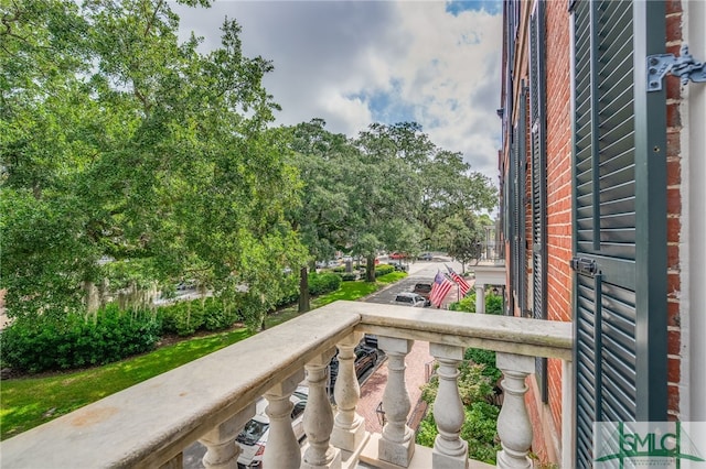 view of balcony