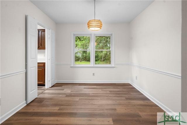 interior space featuring hardwood / wood-style floors