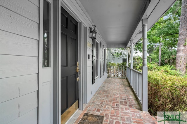 view of patio / terrace featuring a porch