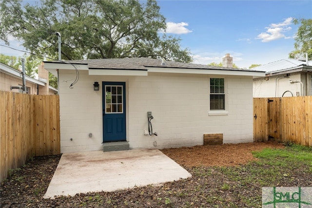 view of rear view of property