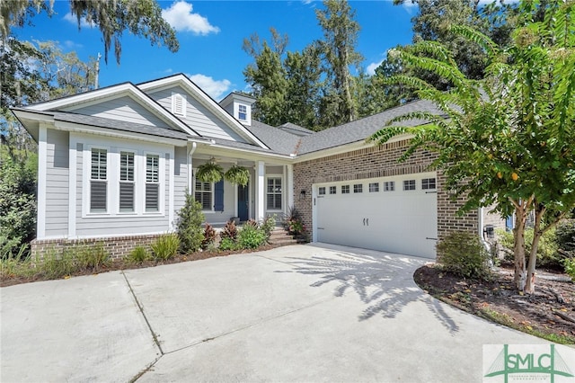 view of front of house featuring a garage