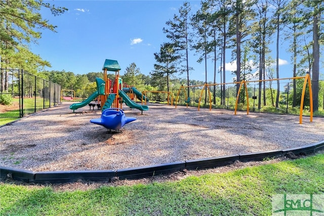 view of play area